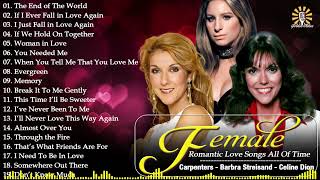 Best of 70's  90's Female Love Songs | Carpenters, Linda Ronstadt, Celine Dion | NonStop Playlist