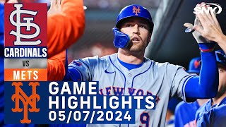 Mets vs Cardinals (5/7/2024) | NY Mets Highlights | SNY