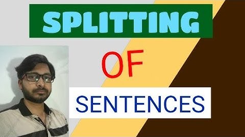 #knowledgeseekrpro#splitting of senences// Splitting of Sentences