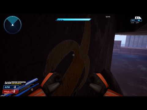 Splitgate - Out of Map Glitch on Foregone Destruction! (Contamination GODMODE)
