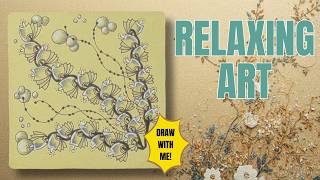 Zentangle JUD Pattern Step-by-Step | Easy & Relaxing Renaissance Tile Tutorial