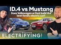 Volkswagen ID.4 vs Ford Mustang Mach-E: Electric family SUV shootout / Electrifying