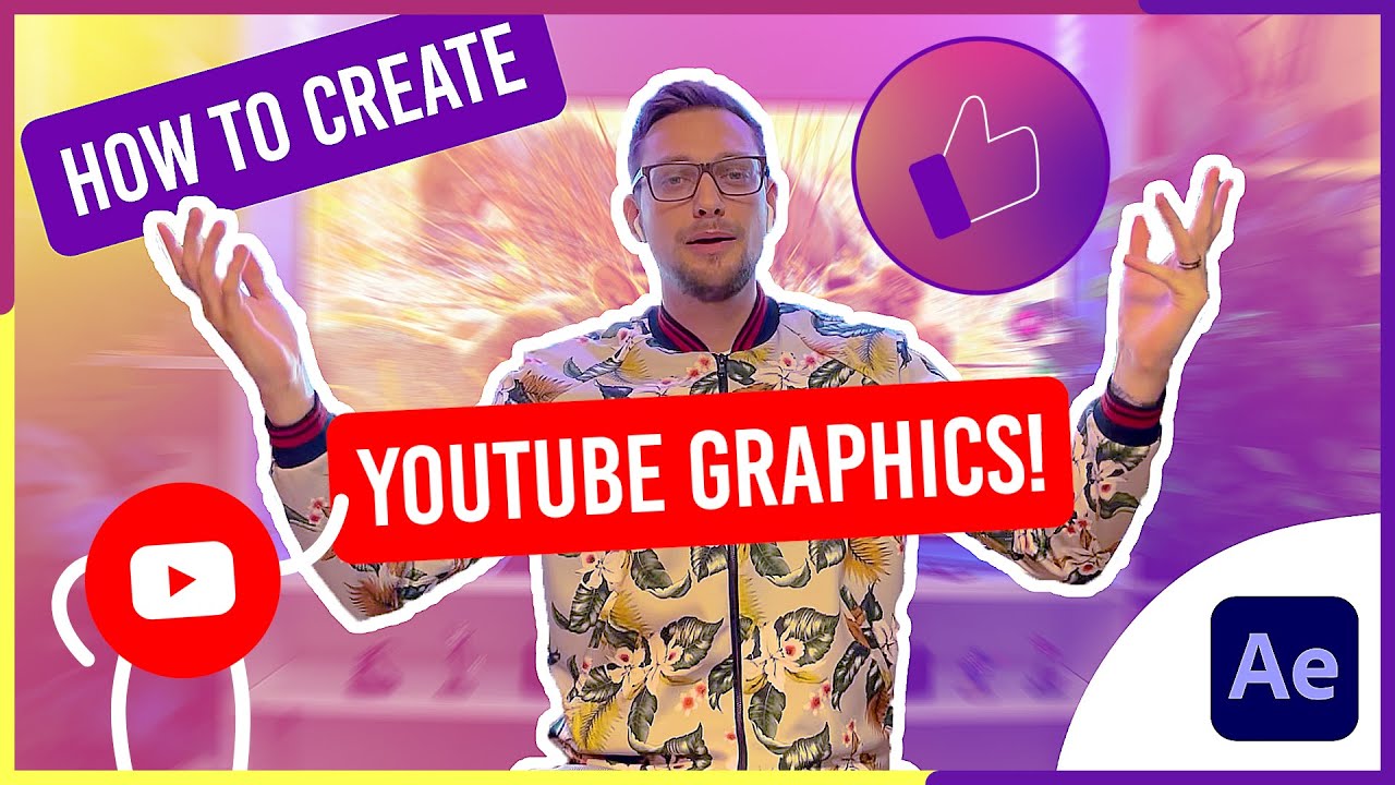 How i created GRAPHICS FOR YOUTUBE as an ANIMATOR