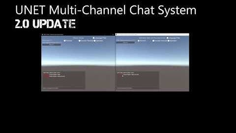 Unity Asset - Simple Chat 2.0 Overview