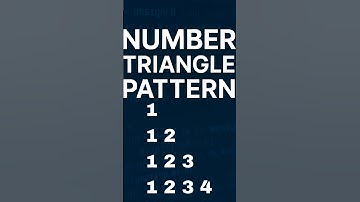 number triangle pattern in c++ #shorts #coding