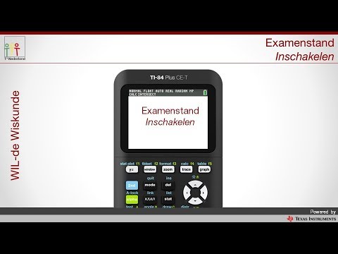 Willen tiran camera TI-84 Plus CE-T Examenstand Aan - YouTube