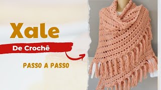 Xale de Crochê fácil de Fazer passo a passo Simone Eleotério