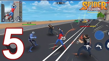 Spider Fighting: Hero Game - Gameplay Walkthrough Part 5 - Mega Update (iOS, Android)