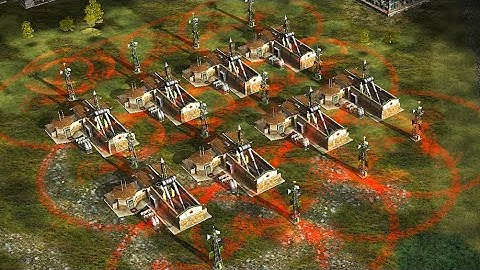 China Infantry with Powerful Nuke - 1 vs 5 Hard Army C&C Generals Zero Hour - Gameplay