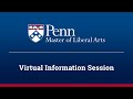 Master of liberal arts virtual information session  november 2022