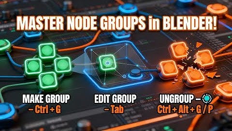 #79 Tìm hiểu các phím tắt và chức năng thao tác với Node Group trong Blender