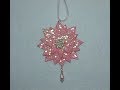 DIY~Gorgeous Vintage Pink Poinsettia Ornament~Collab W/ Craftie!
