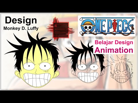 Design Monkey D Luffy One  Piece  Sketsa  Belajar Design 