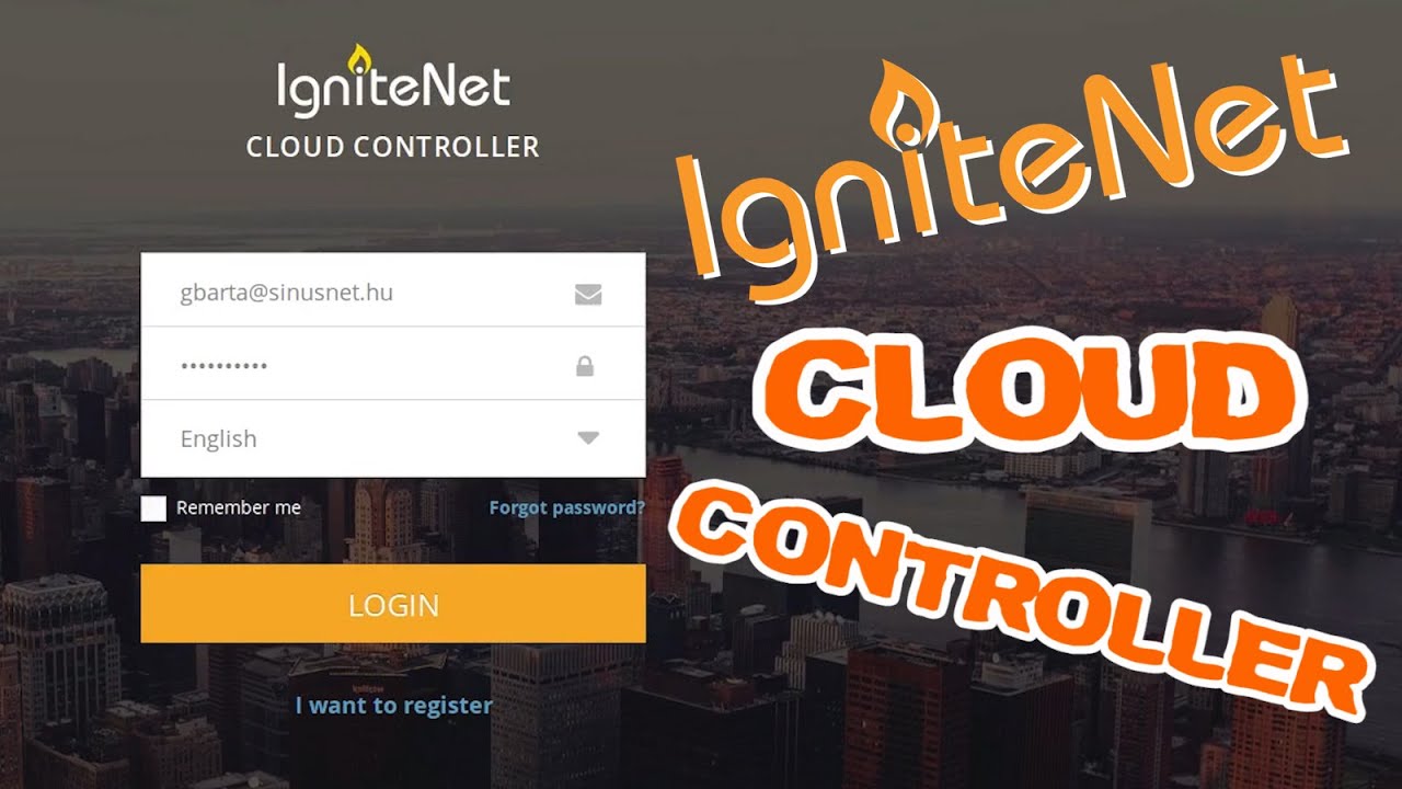 IgniteNet Cloud Controller bemutató - YouTube
