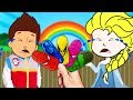 Frozen ELSA RYDER Paw Patrol SuperHeroes Ice Cream Colors Learn Finger Family Song 