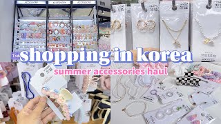 shopping in korea vlog  daiso accessories haul  beads necklace, XXL scrunchies and more