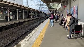 阪神1000系奈良行き改装急行　近鉄奈良線学園前駅