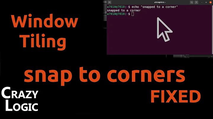 #68 - Fixing Ubuntu - Window tiling / snaps