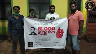 In Memory of Late Yatin Varang RG Team Marcel has Organised a Blood Donation Camp on 22nd June 2020