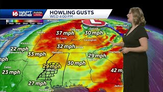 Mild Monday with severe threat possible Tuesday