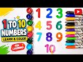 Learn Numbers 1 to 10 | Coloring Numbers for Kids 🎨 | Fun Learn with Sanchita