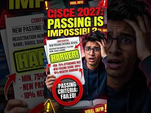 CISCE 2027 Board Exam Alert! 🚨 ICSE/ISC Students Only 8 Months Left! #icse2027 #cisce#isc2027