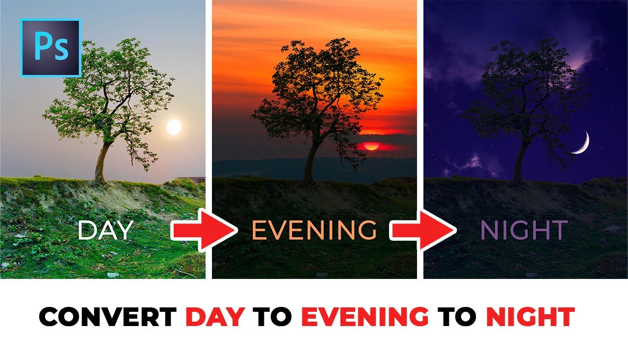 Convert Day To Evening To Night Scene Photoshop Tutorial YouTube Convert Day To Evening To Night Scene Photoshop Tutorial YouTube