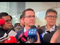 Entrevista al coordinador del GPPAN, Ricardo Anaya Cortés, en el Patio del Federalismo