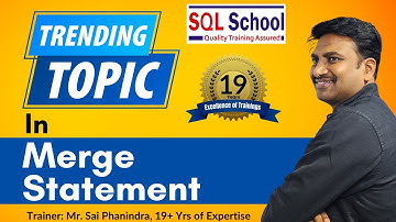 Merge Statement On SQL