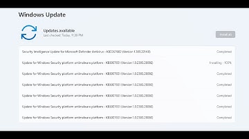 Fix Windows Security Antimalware Platform Update KB5007651 Not Installing On Windows 11