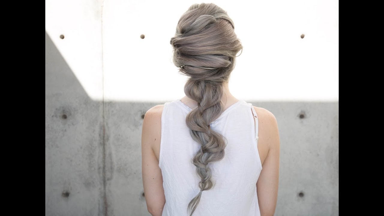 Criss Cross into Braid Mermaid Hairstyle - YouTube