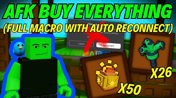 ULTIMATE AFK MACRO (AUTO RECONNECT, Buy Seeds, Gear + Eggs) Guide for Grow A Garden! (Android, PC)