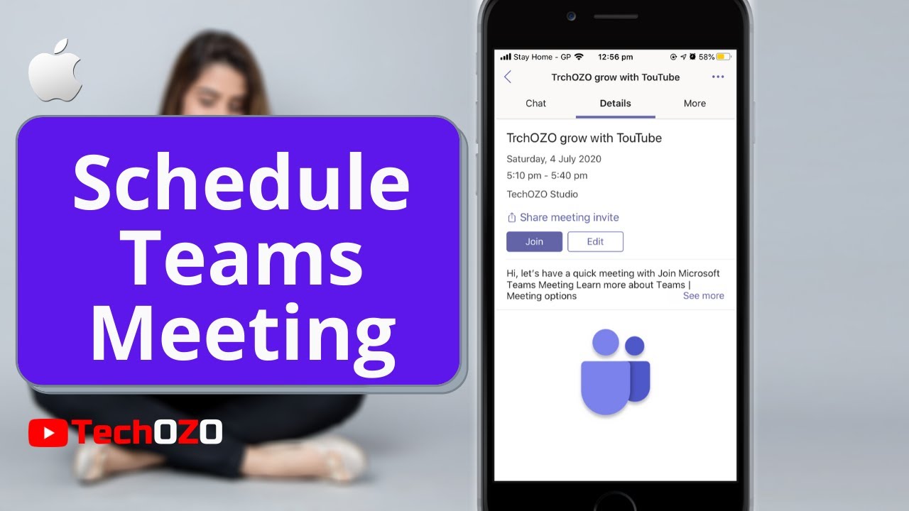 How to Schedule Meeting in Microsoft Teams from Phone - TechOZO - YouTube