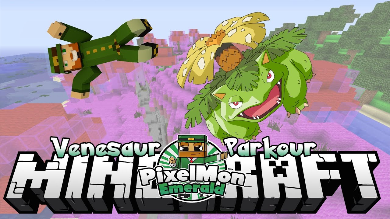 Minecraft Pixelmon Emerald 98 Venusaur Parkour YouTube