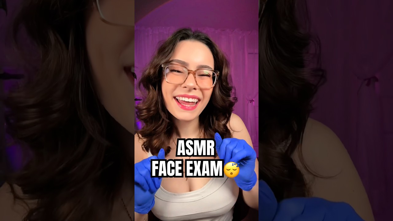 FACE EXAM ASMR 😴 #asmr #triggersforsleep #shorts
