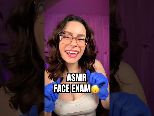 FACE EXAM ASMR 😴 #asmr #triggersforsleep #shorts