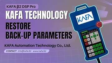 How to Restore Back-Up Parameters KAFA β2 DSP Pro Controller || KAFA Technology