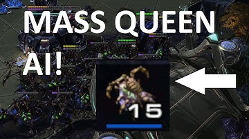 10,000 APM MASS QUEEN AI! - QueenBot vs MiniTerran