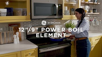 GE Appliances Range with 12”/9” Power Boil Element