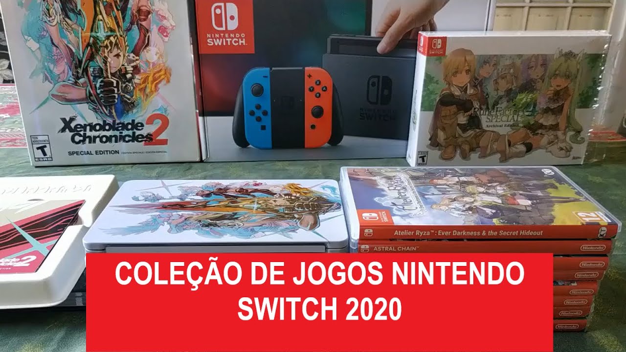 Coleção de Nintendo Switch 2020 - 15 Jogos Mídia Física [ Coleções 08] 