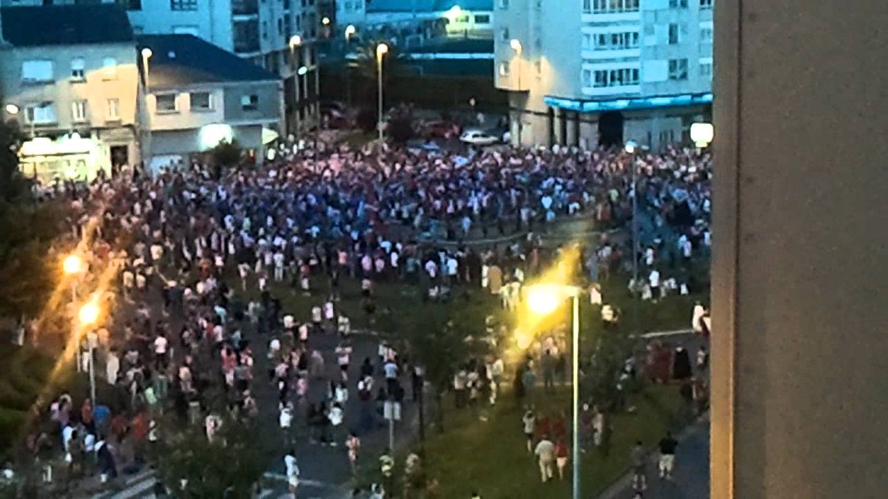 Ascenso CD Lugo - Celebración en la Fuente del Rey