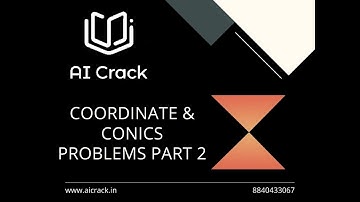 PGDBA 2023 Preparation | Maths | Coordinate/Conic Problems 2 | AI Crack