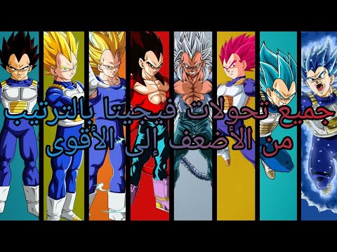 جميع تحولات فيجيتا بالترتيب      