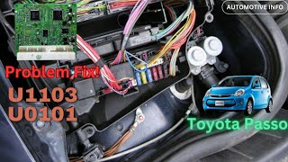 U0101 Toyota Passo ECU Replacement issue - How Fix