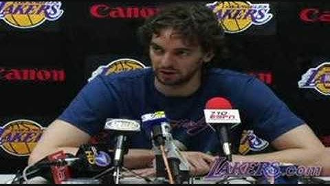 2008 Lakers Exit Interviews - Pau Gasol Part 1