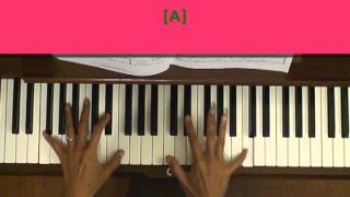 Video thumbnail of "Cherry Pink and Apple Blossom White Piano Tutorial at Tempo"