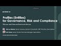 Profiles (Entities) for Governance, Risk and Compliance: why you need them and how to set them up.