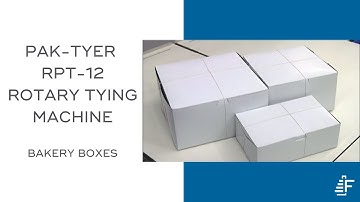 Bakery Boxes String Tying Pak-Tyer RPT-12 Tying Machine