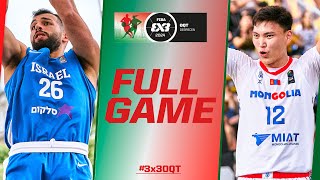 Mongolia 🇲🇳 vs Israel 🇮🇱 | Men Quarter-Finals Game | FIBA #3x3OQT 2024 | 3x3 Basketball