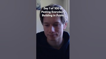 Day 1 of 100 of Posting Everyday - Building in Public as an Indie Dev